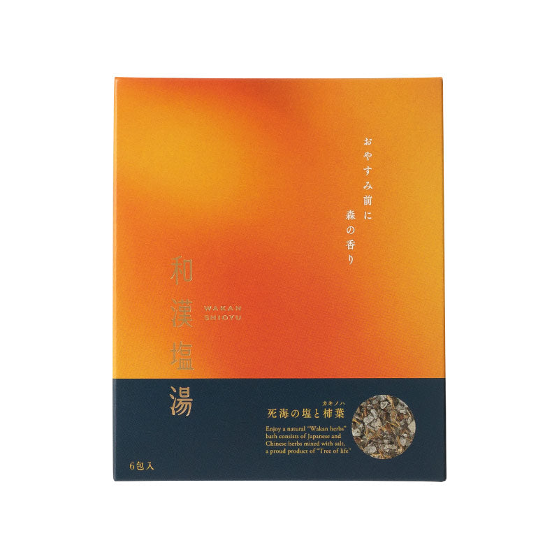 Wakan Shioyu Dead Sea Salt and Persimmon Leaves 30g x 6 Packets