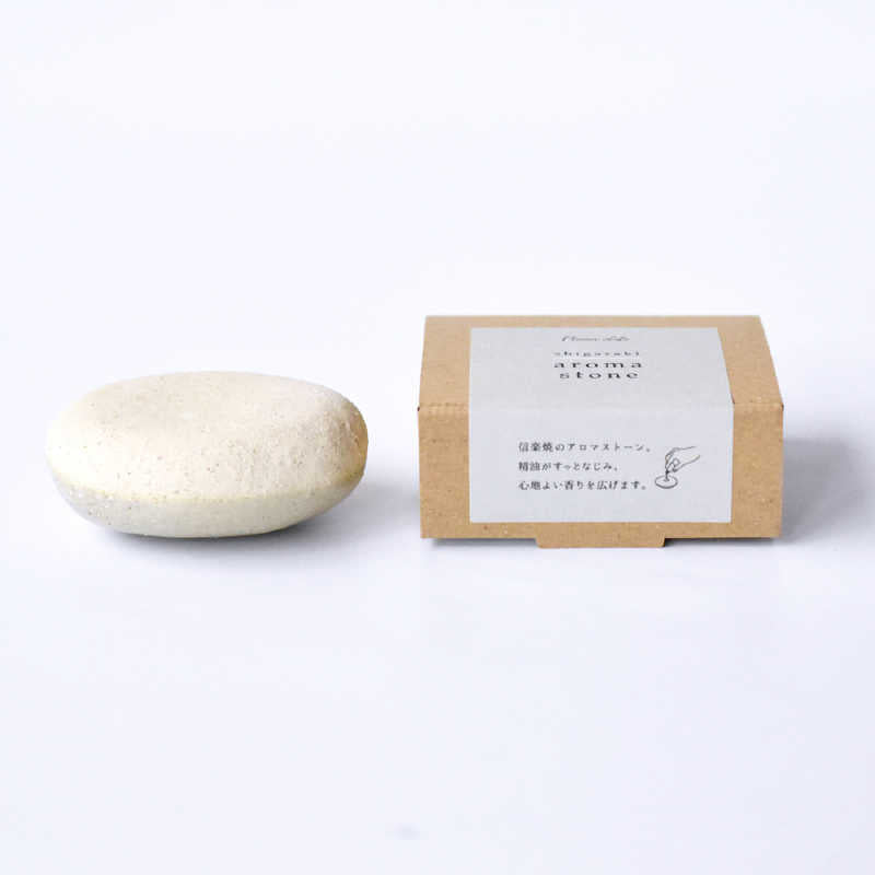 Shigaraki ware aroma stone, gray
