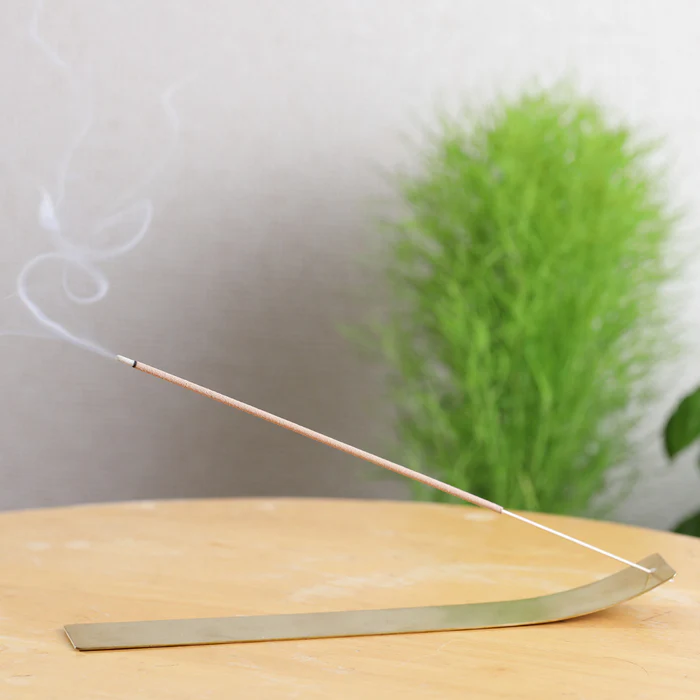 Brass incense holder for bamboo incense