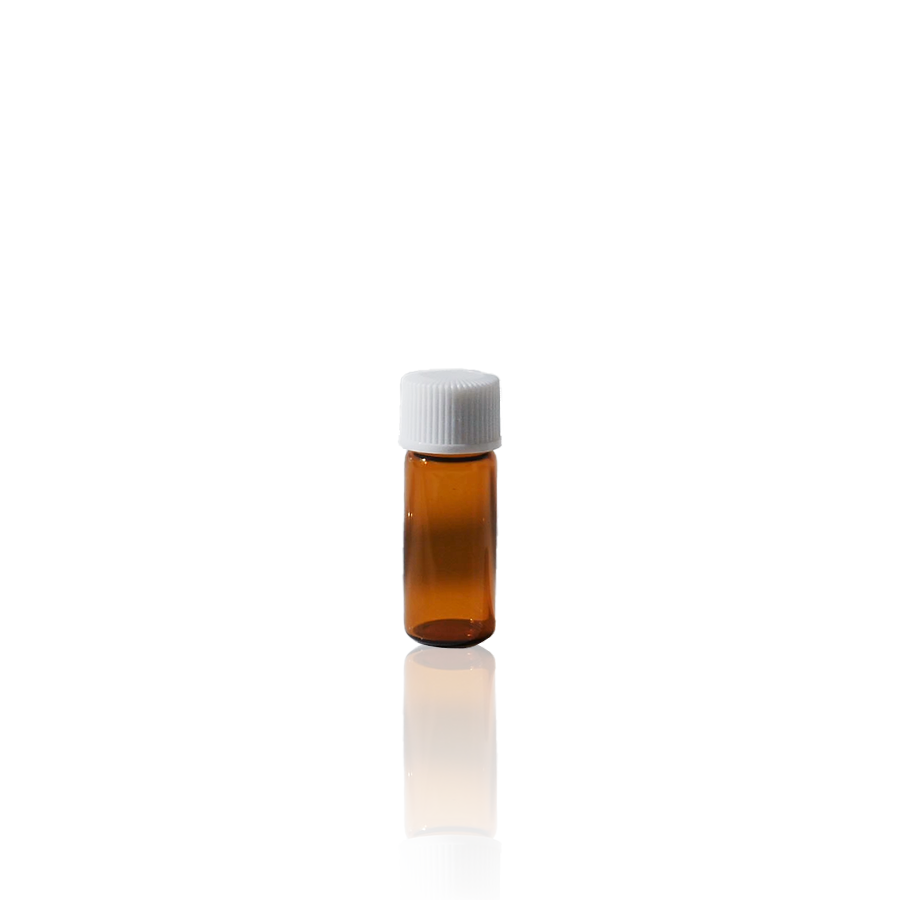 Brown light-shielding bottle with inner stopper 3ml