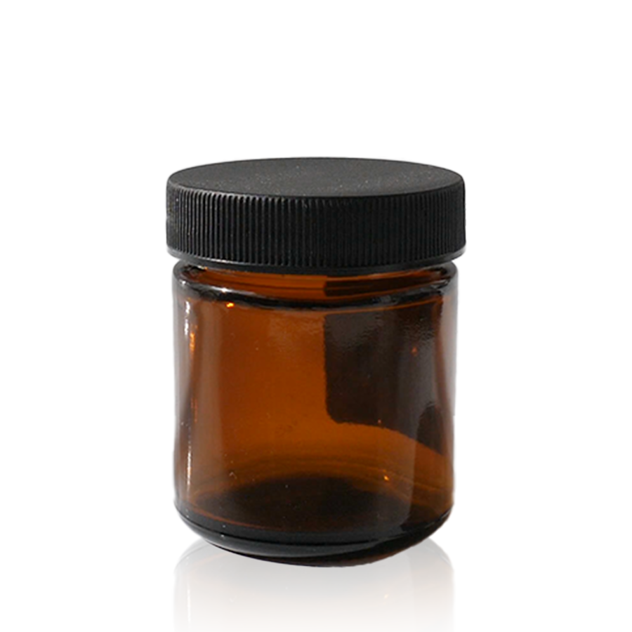 Brown glass cream container 50ml