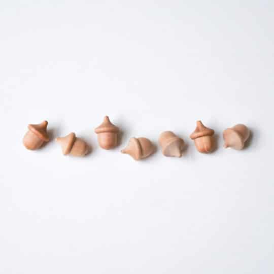 Wooden diffuser, small acorn, pack of 7