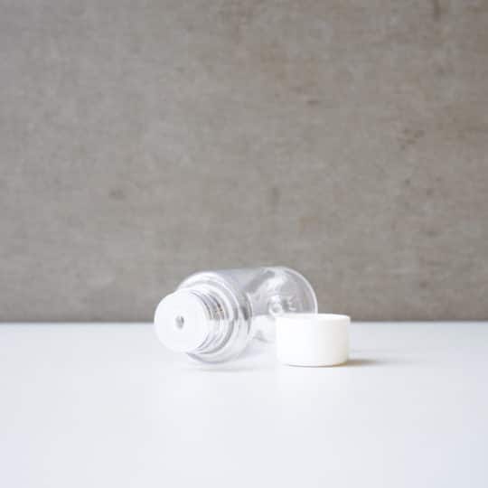 Plastic bottle, clear, 50ml