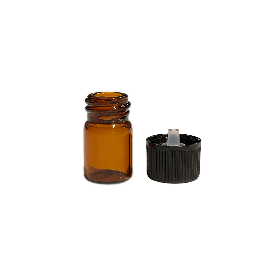 Brown light-shielding bottle with dropper, 3ml