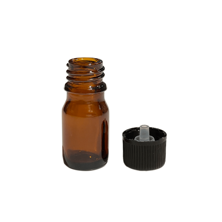 Brown light-shielding bottle with dropper, 5ml