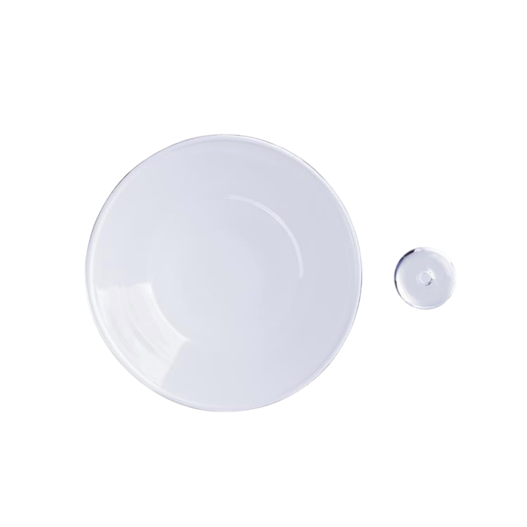 吹きガラス香皿とハンドメイドビーズ香立てのセット