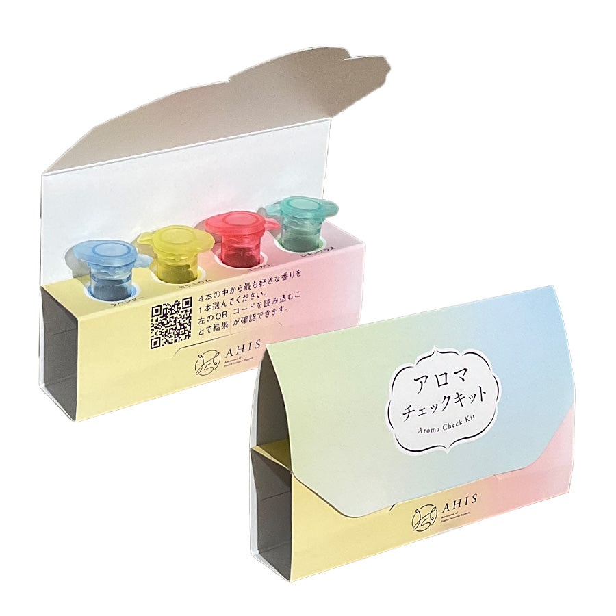 Aroma Check Kit (4 types of essential oils and a mouette set)