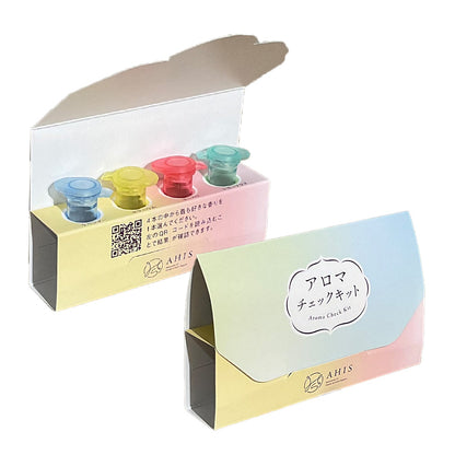 Aroma Check Kit (4 types of essential oils and a mouette set)