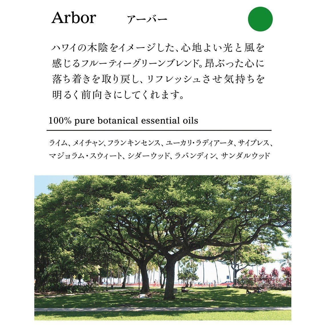 ‘ala Lehua　フレグランスオイル 100ml　Arbor（アーバー） - Olfact Lab.